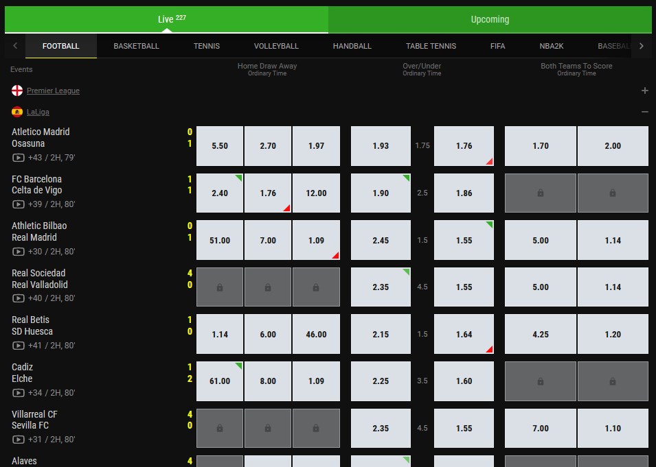 live betting