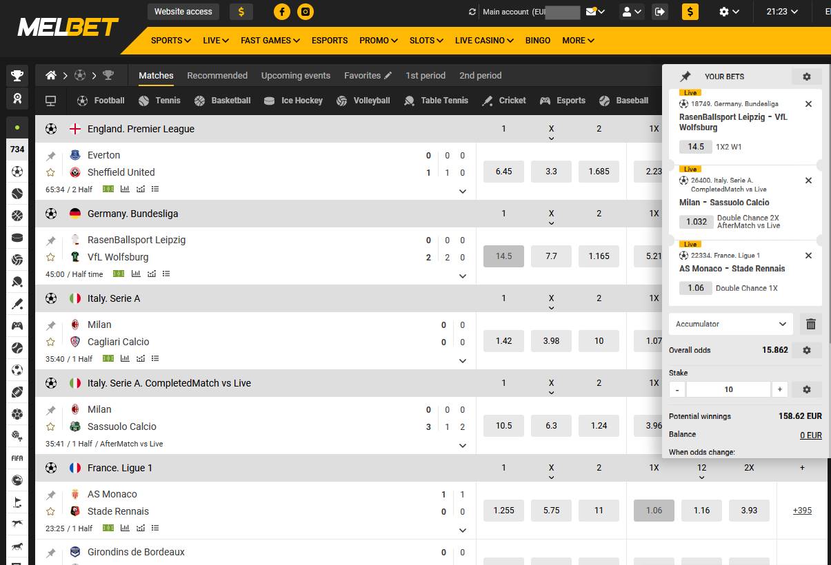 sports betting home page